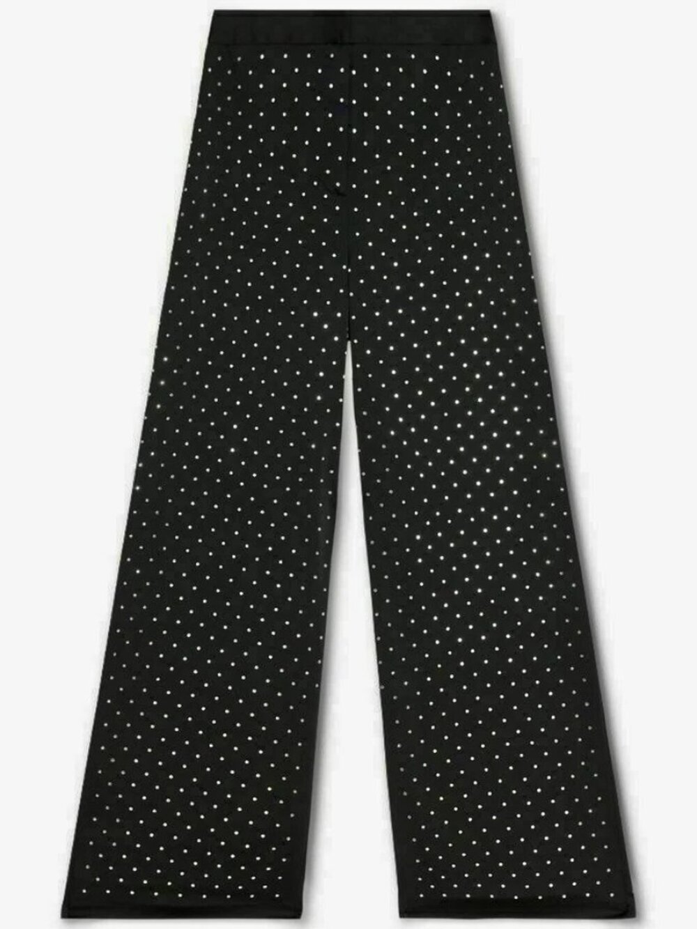 Danielle Bernstein Women's Pants Studded Straight Leg Party Black